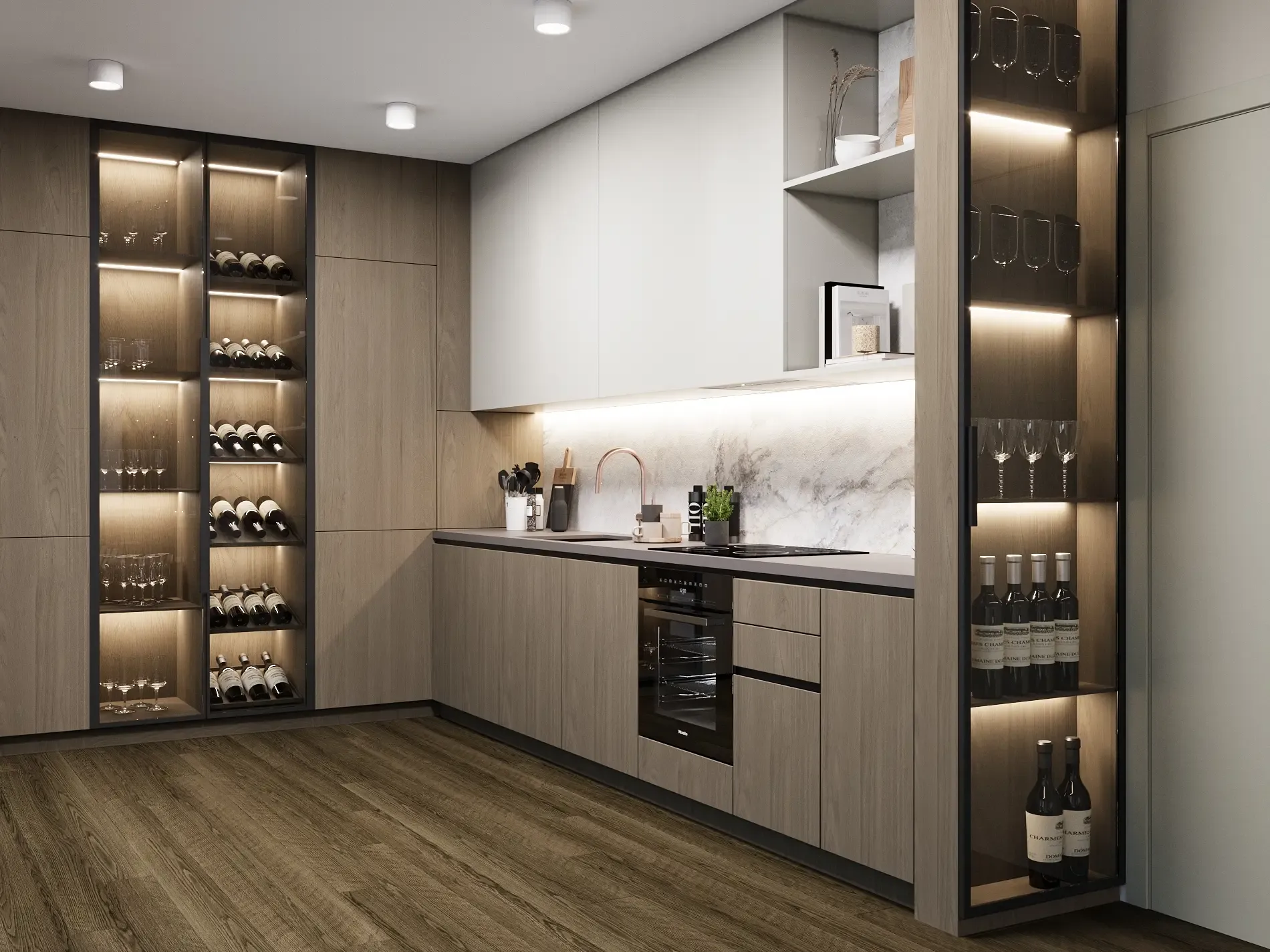 Apartament w stylu Mosiądz w inwestycji Flare od Archicom Collection