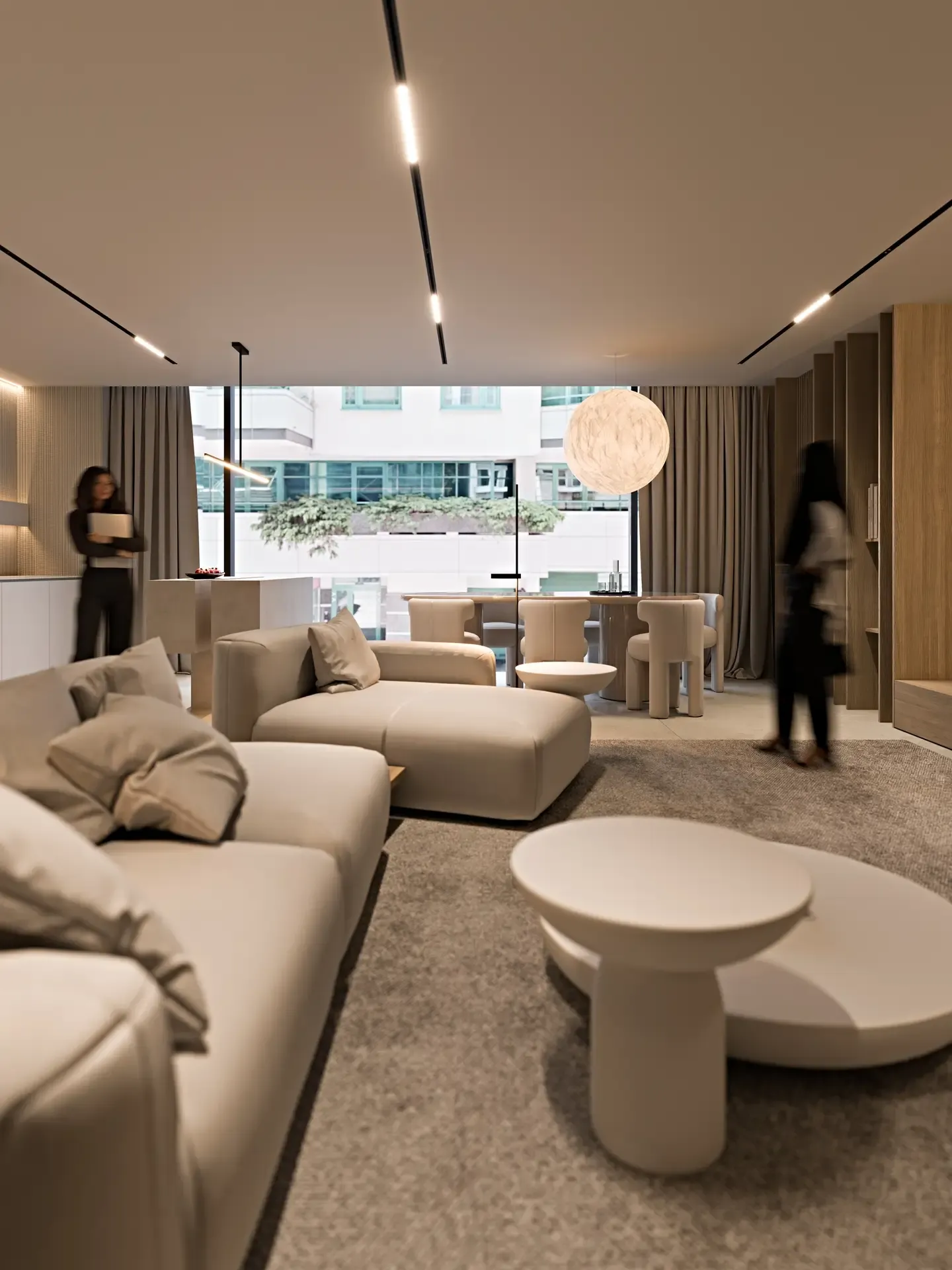 Wizualizacja wnętrza w inwestycji Flare, Warszawa