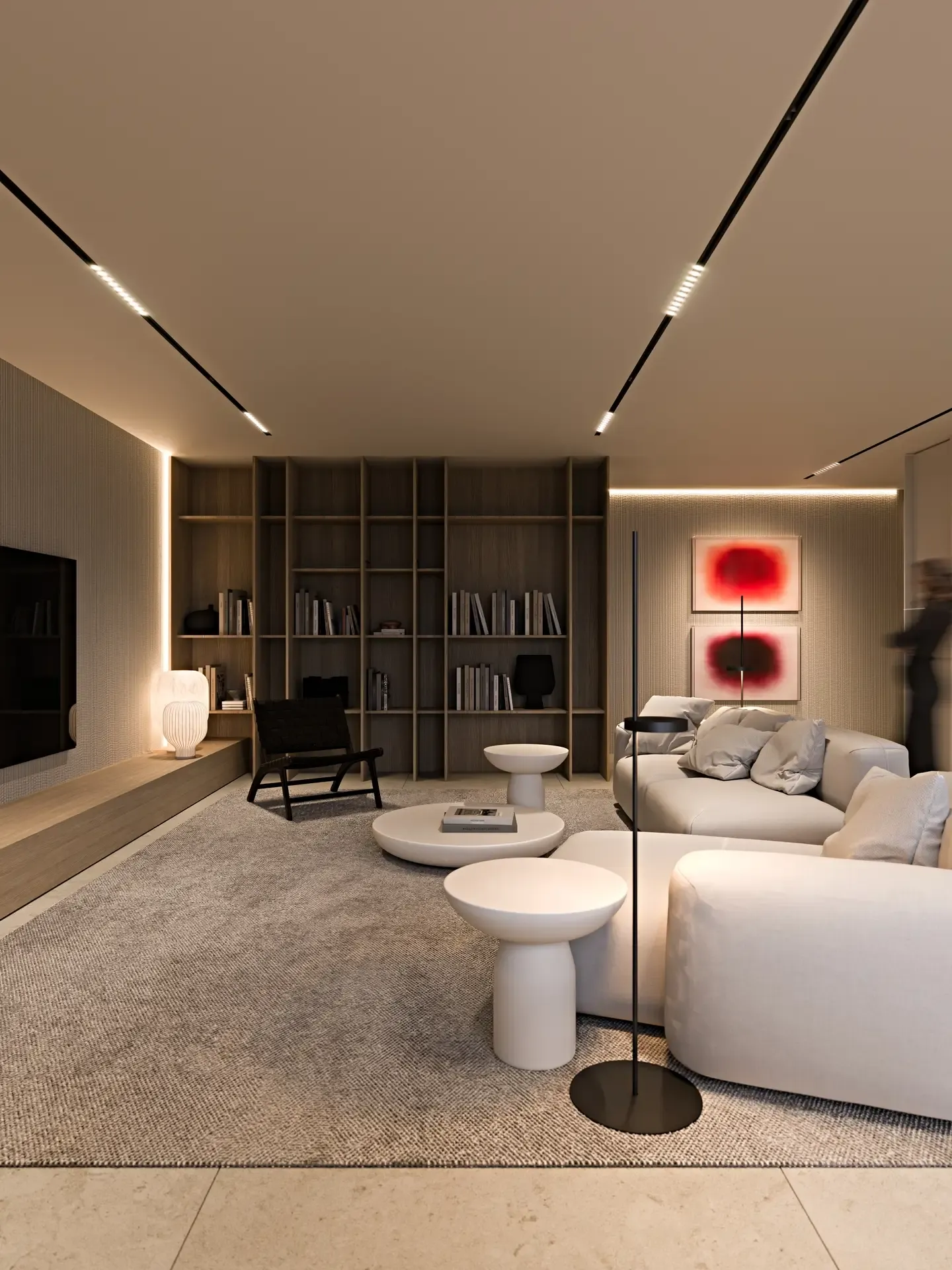 Wizualizacja wnętrza w inwestycji Flare, Warszawa