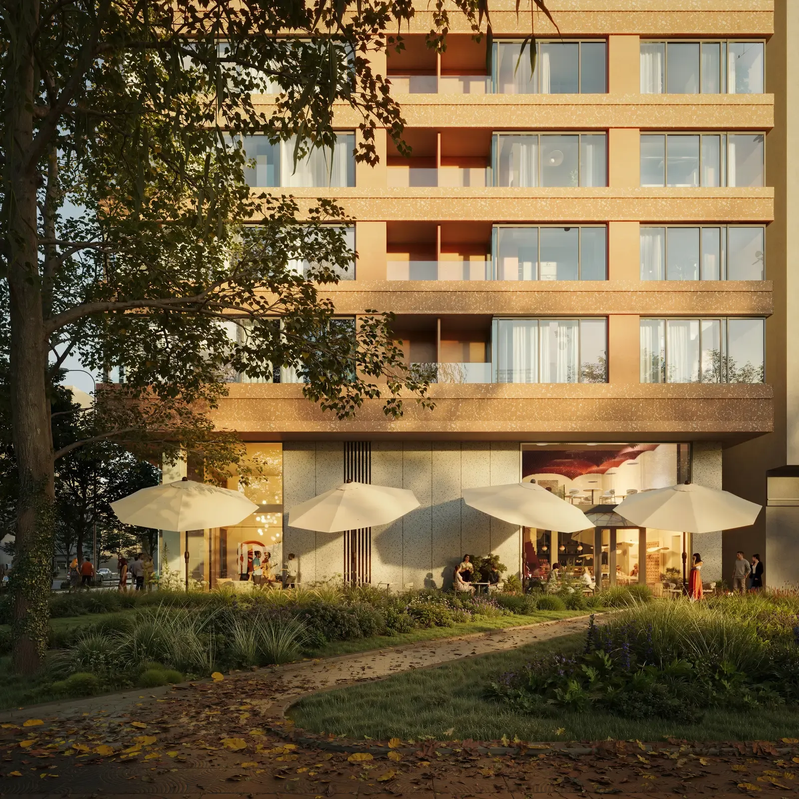 Wizualizacja, Apartamenty Flare, Grzybowska