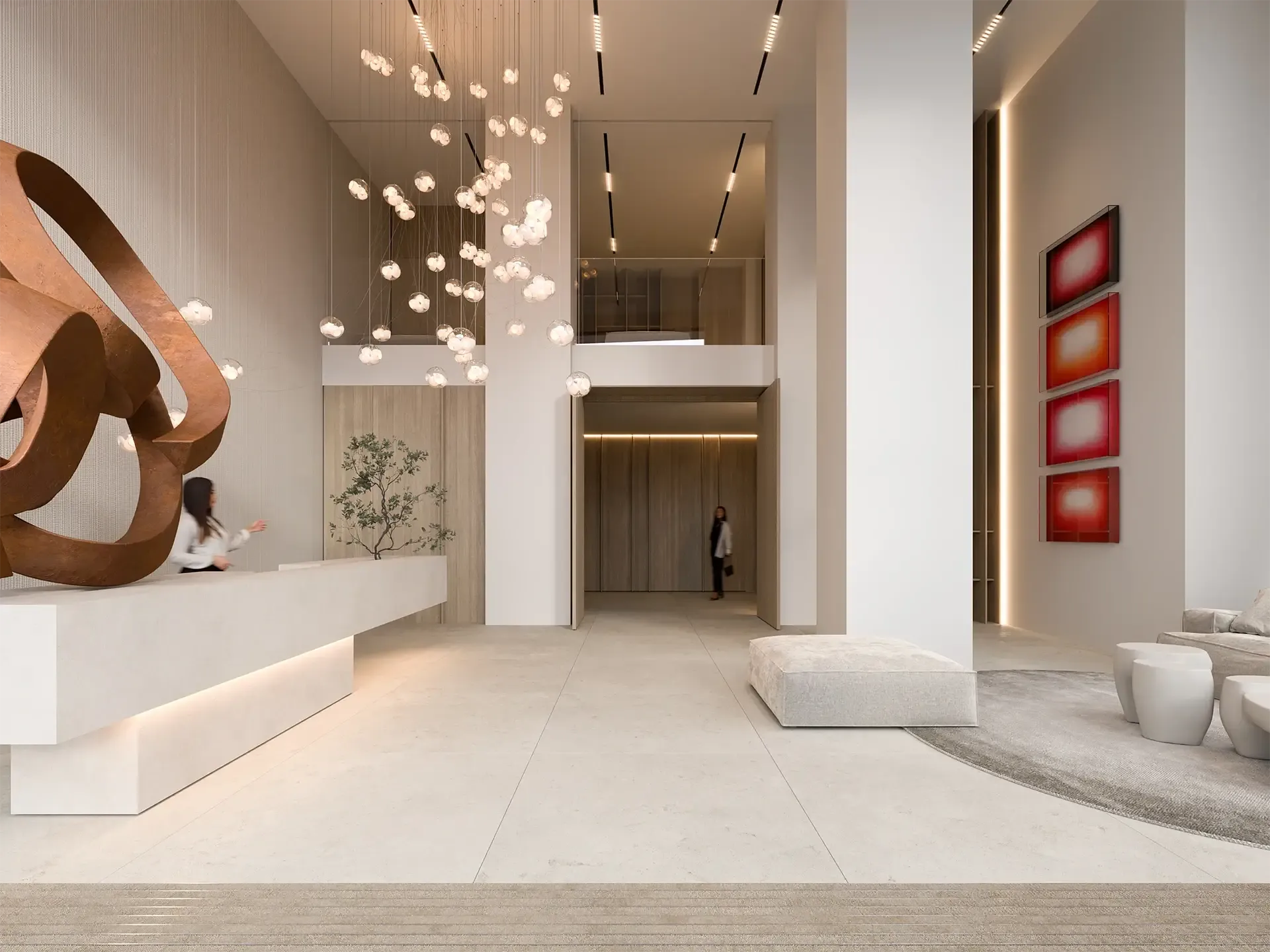 Wizualizacja wnętrza inwestycji Flare