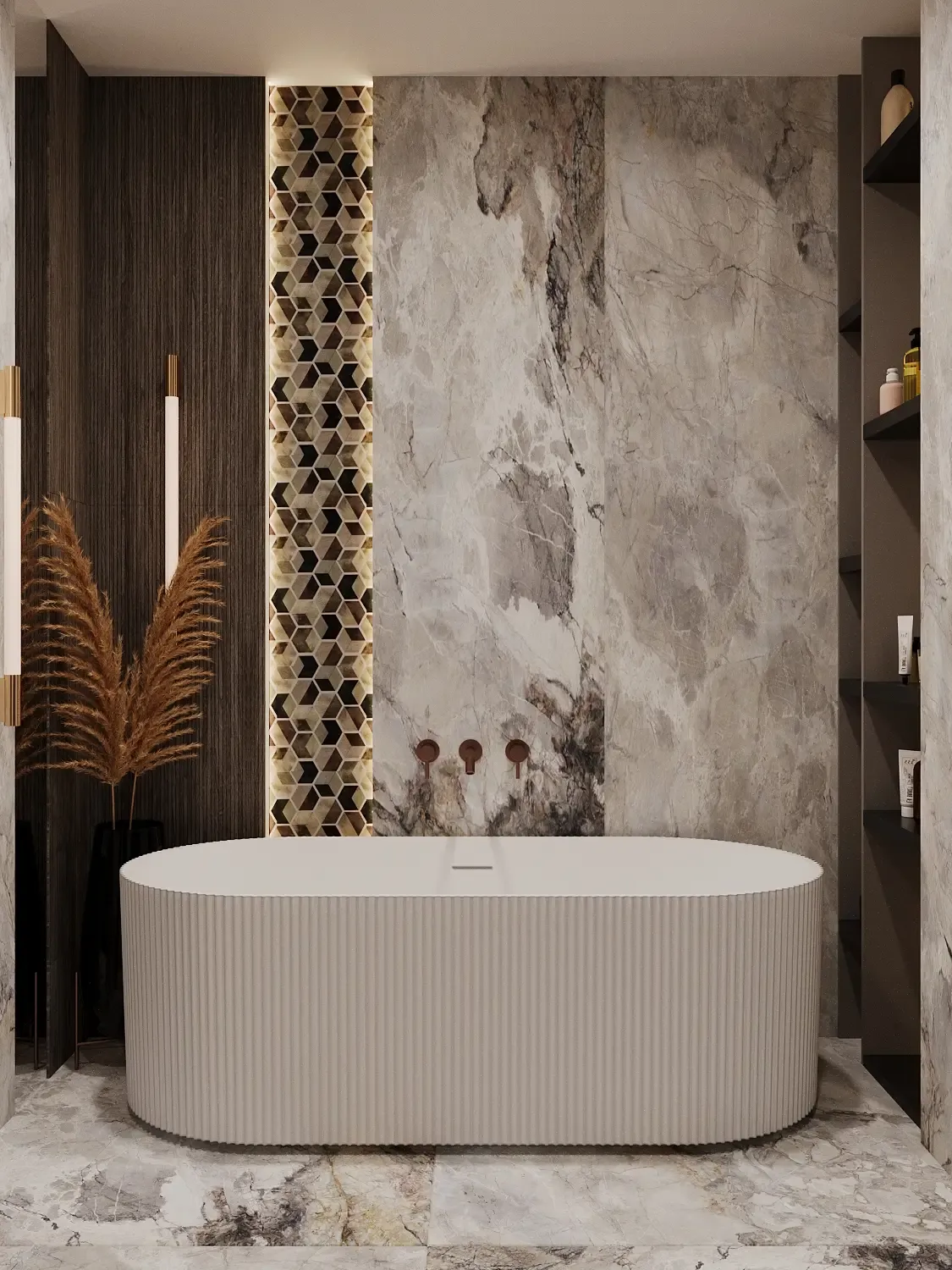 Apartament w stylu Mosiądz w inwestycji Flare od Archicom Collection