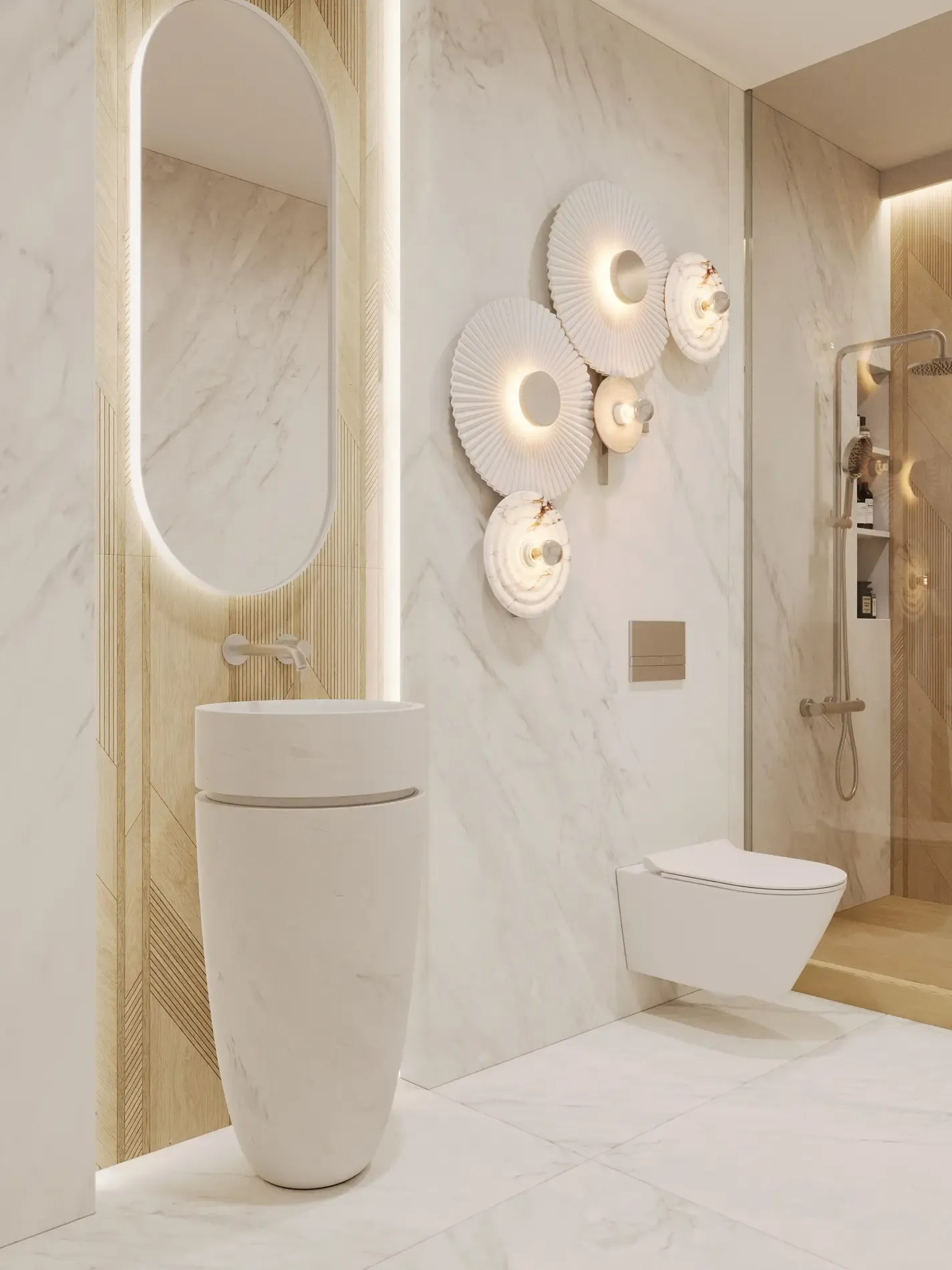 Wizualizacja mieszkania w stylu Chrome