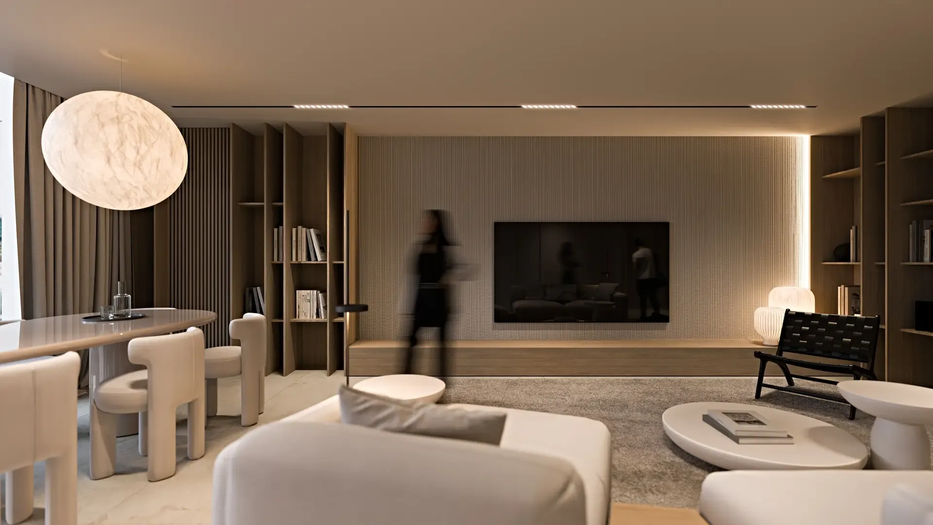 Wizualizacja wnętrza w inwestycji Flare, Warszawa