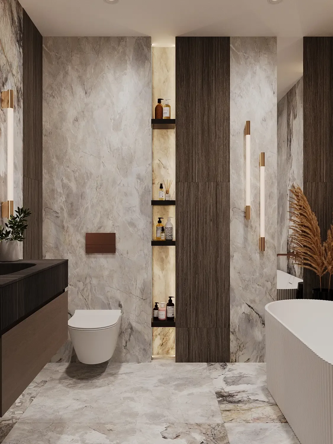 Apartament w stylu Mosiądz w inwestycji Flare od Archicom Collection