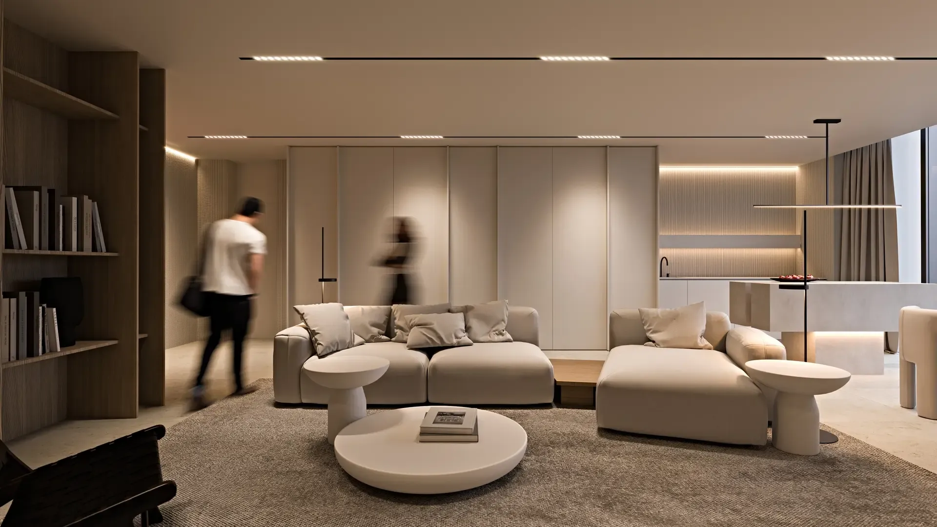 Wizualizacja wnętrza w inwestycji Flare, Warszawa