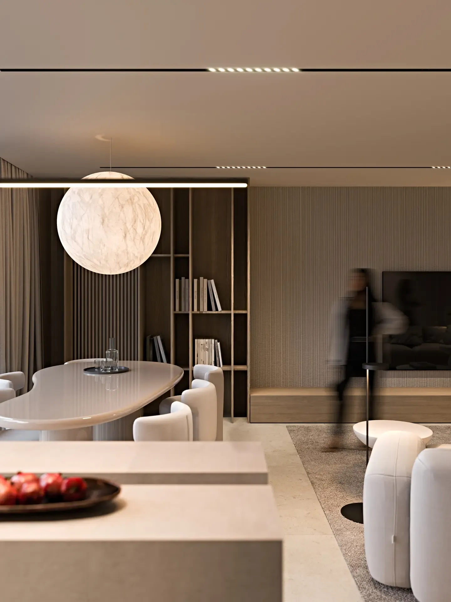 Wizualizacja wnętrza w inwestycji Flare, Warszawa