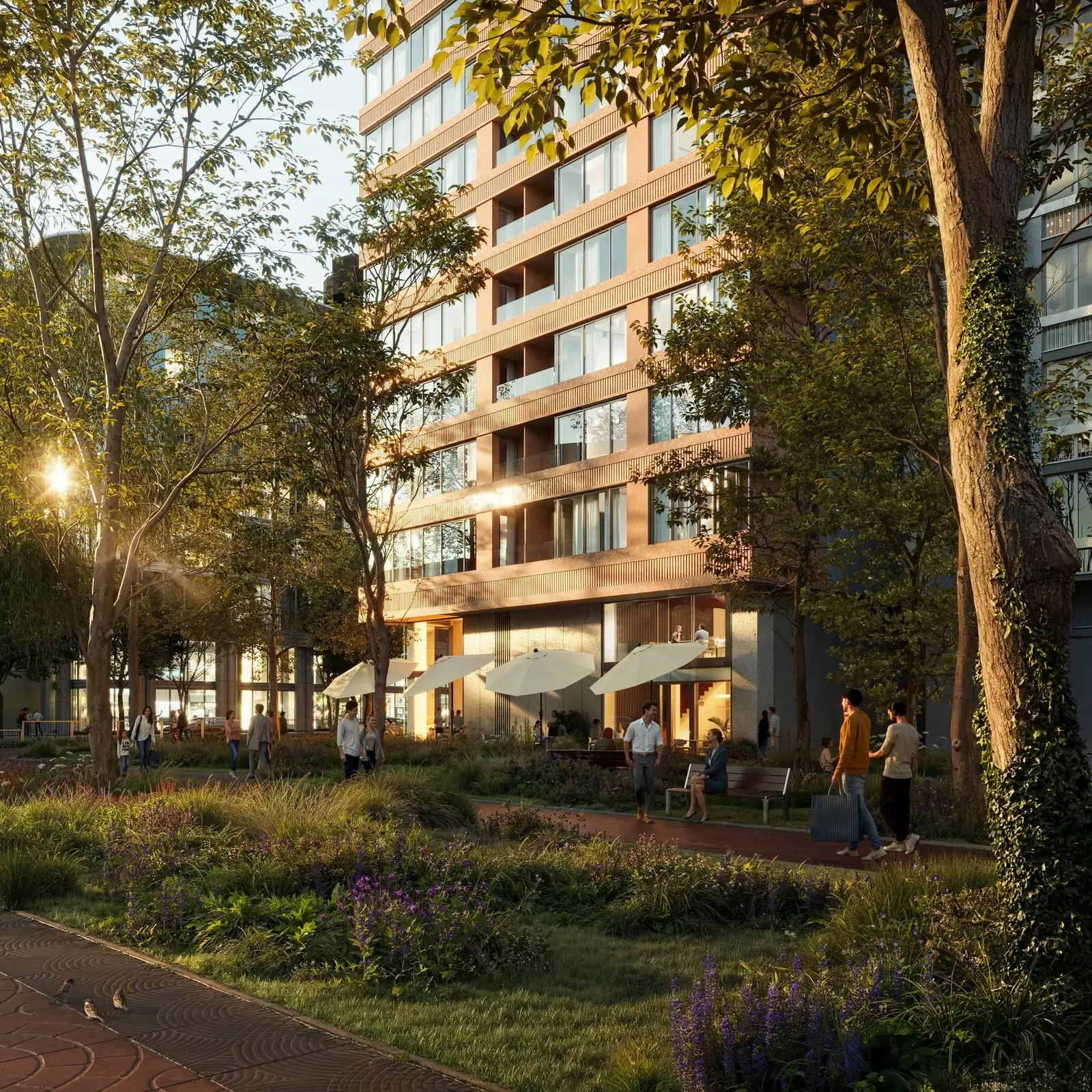 Wizualizacja, Apartamenty Flare, Grzybowska